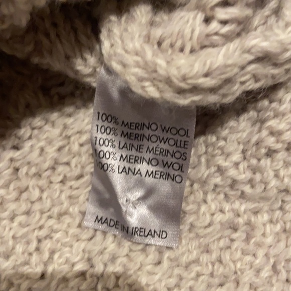 IrelandsEye 100% merino wool cream cardigan - Picture 7 of 13